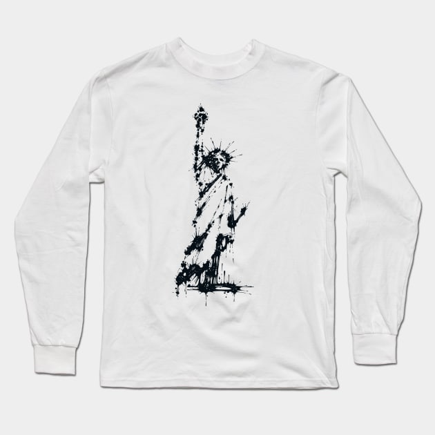 Splaaash Series - Liberty Ink Long Sleeve T-Shirt by Dagui